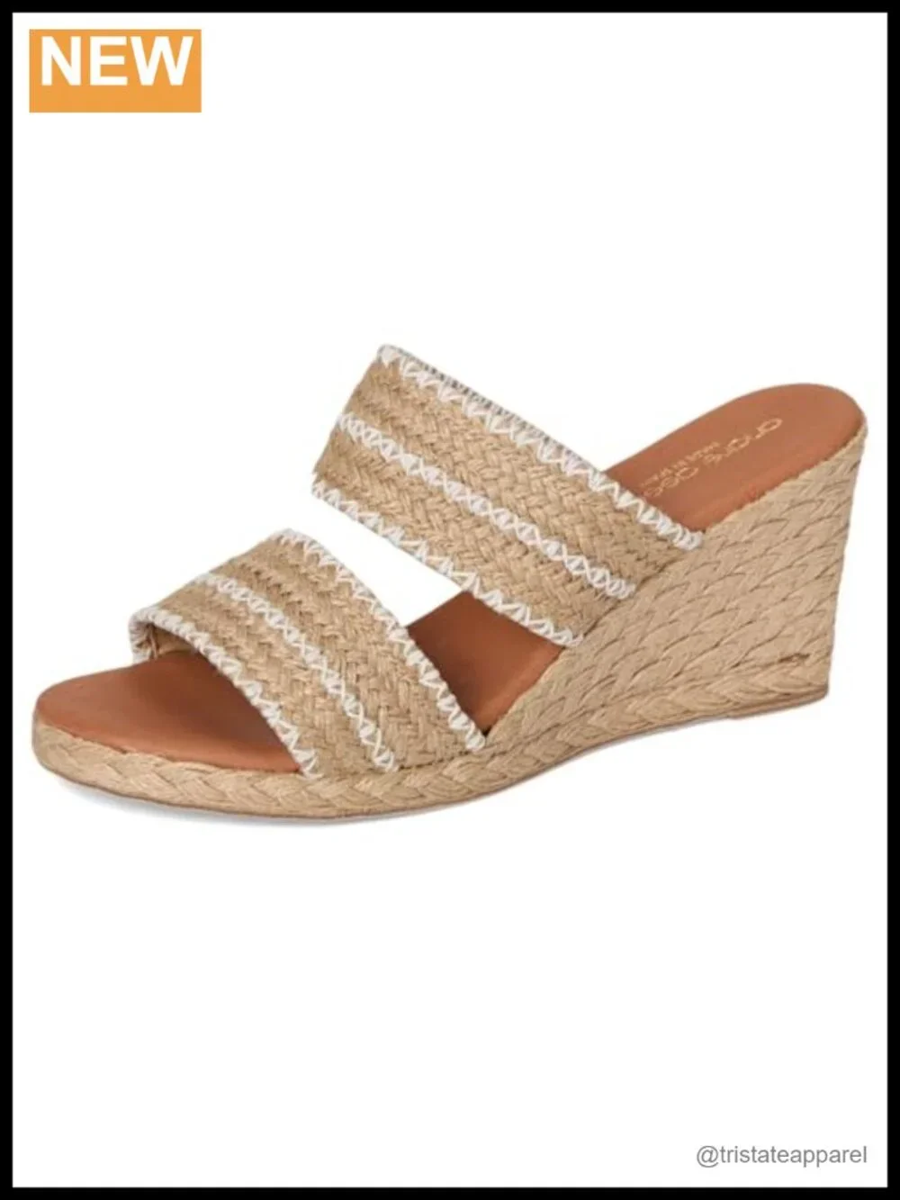 Wedge Sandal Leather Lined Jute Slip On Platform Comfort
